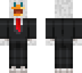 ostrich in a suit