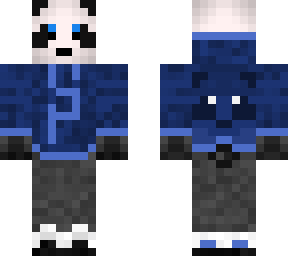 panda - blue version