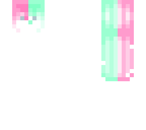 pastel pink-green hair base (female) (the perfectly symetrical edition)