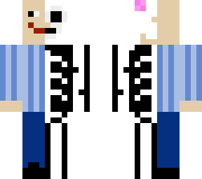 half skeleton half dude named bob
