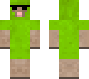 lime sheep with sunglasses