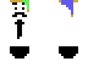white blob but in undies and a jester hat