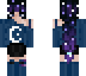 blue galaxy girl