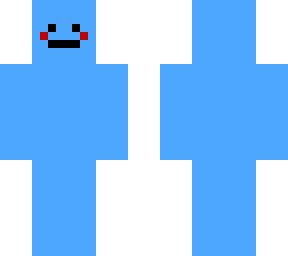 blue guy with rosy cheeks