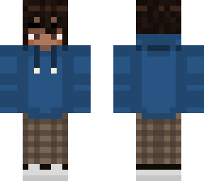 blue hoodie