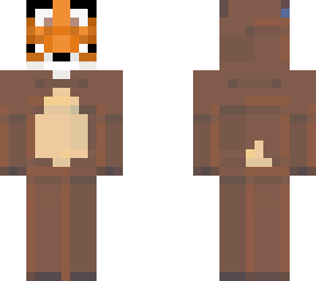 fox wearing dear onsie
