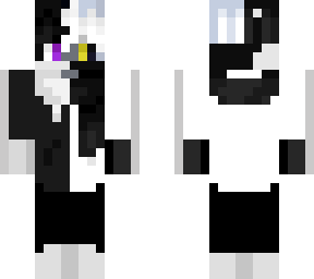 black and white skin