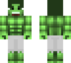 hulk with gray pants