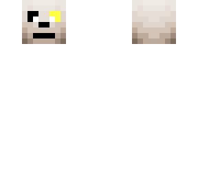 sans head yellow eye
