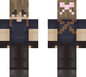 leon kennedy with a pink bow