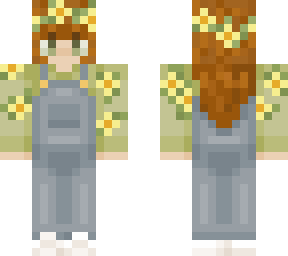 spring flower girl dungarees redhead