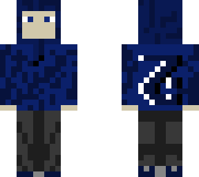 blue hoodie
