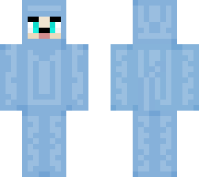 light blue neon dog