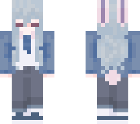 cute sleepy bunny girl