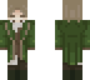 green coat