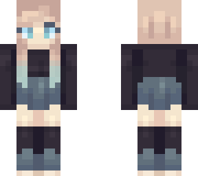 cute blue hair girl