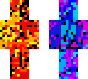 glitched red and blue