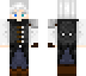 the white hair with 2 colour eyes