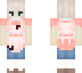 blue eyes, blonde hair, pink outfit :3