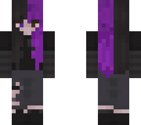 purple goth girl skin.