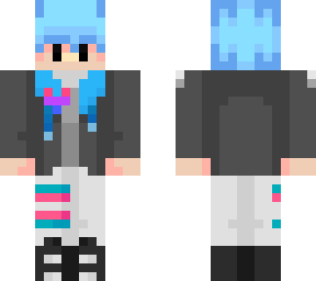 blue haired aster