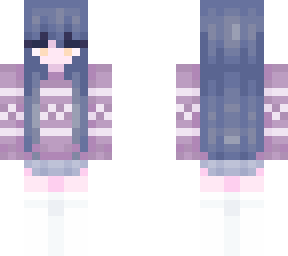 blue winter girl
