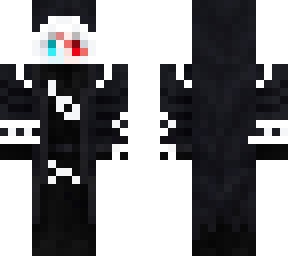 hooded blue and red eyes man