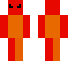orange and red virus man