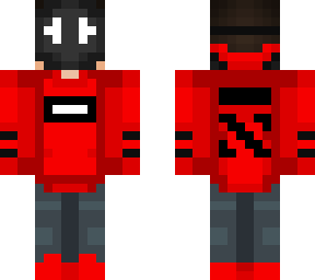 red odan with white highlights