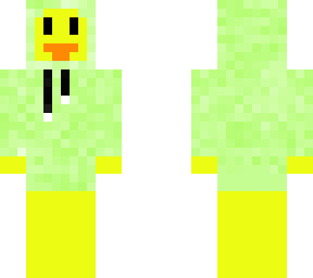duck in green sweater