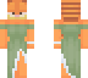 garfield in green dress