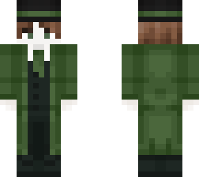 green suit
