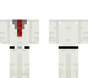 anzug weiss rot