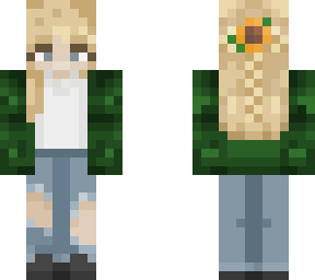 blonde flower girl