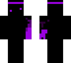 its a purple blob. on fire??
