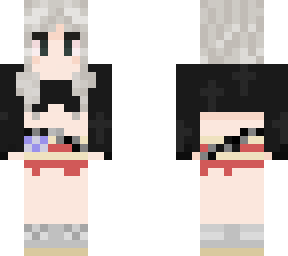 girl in moonboot and american flag skirt