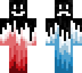 red and blue