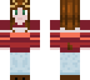 red-ish stripped jumper