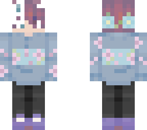 ~kawaii blossom hoodie~ *demon cat mask*