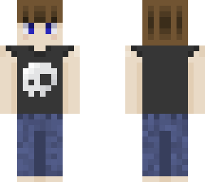 a skin my brother help make