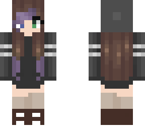 black and purple girl