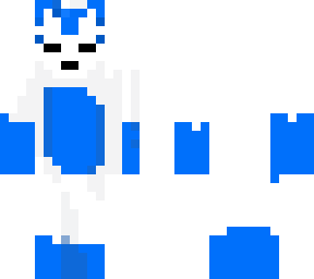blue kitsune suit