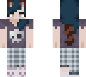 cat girl in pj's