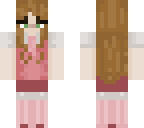cute pink and green girl