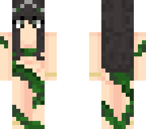 mossy seaweed girl with fixed top and bottom.