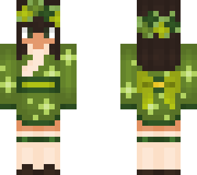 oc girl 'green kimono' / (dont repload)