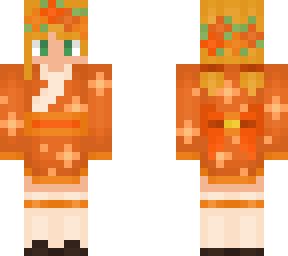 oc girl 'orange kimono' / (dont repload)