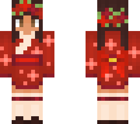 oc girl 'red kimono' / (dont repload)