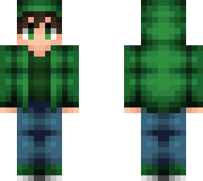 sanuty ~ green hoodie commission