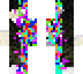 half glitched person